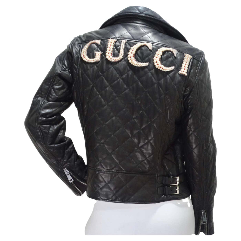 Gucci, Jackets & Coats, Biker Leather Studded Gucci Jacket