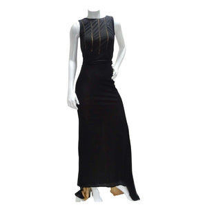 Richard Tyler Couture 1990s Black Evening Gown