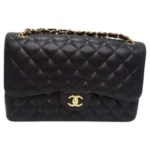 chanel leather bag caviar quilted