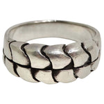 1980s Pure Silver Mens Ring