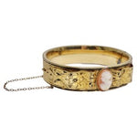 Antique 1920s 18K Gold Plated Bangle