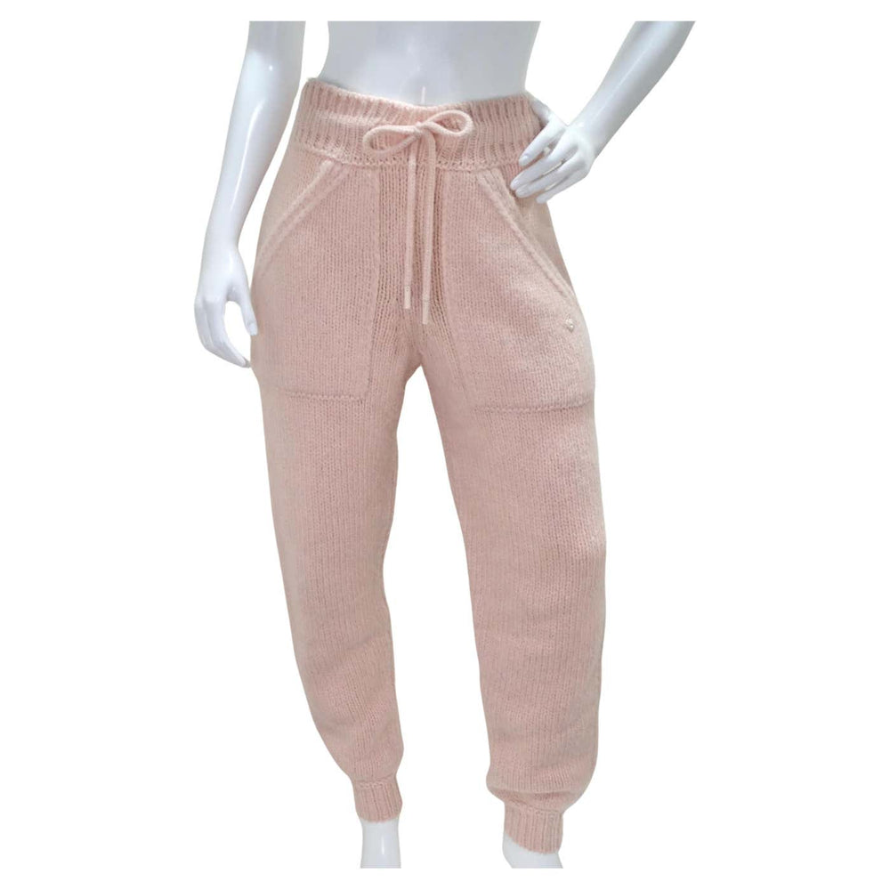 Chanel Pre Fall 2021 Pink Alpaca Knit Jogger Sweatpants – Vintage by Misty