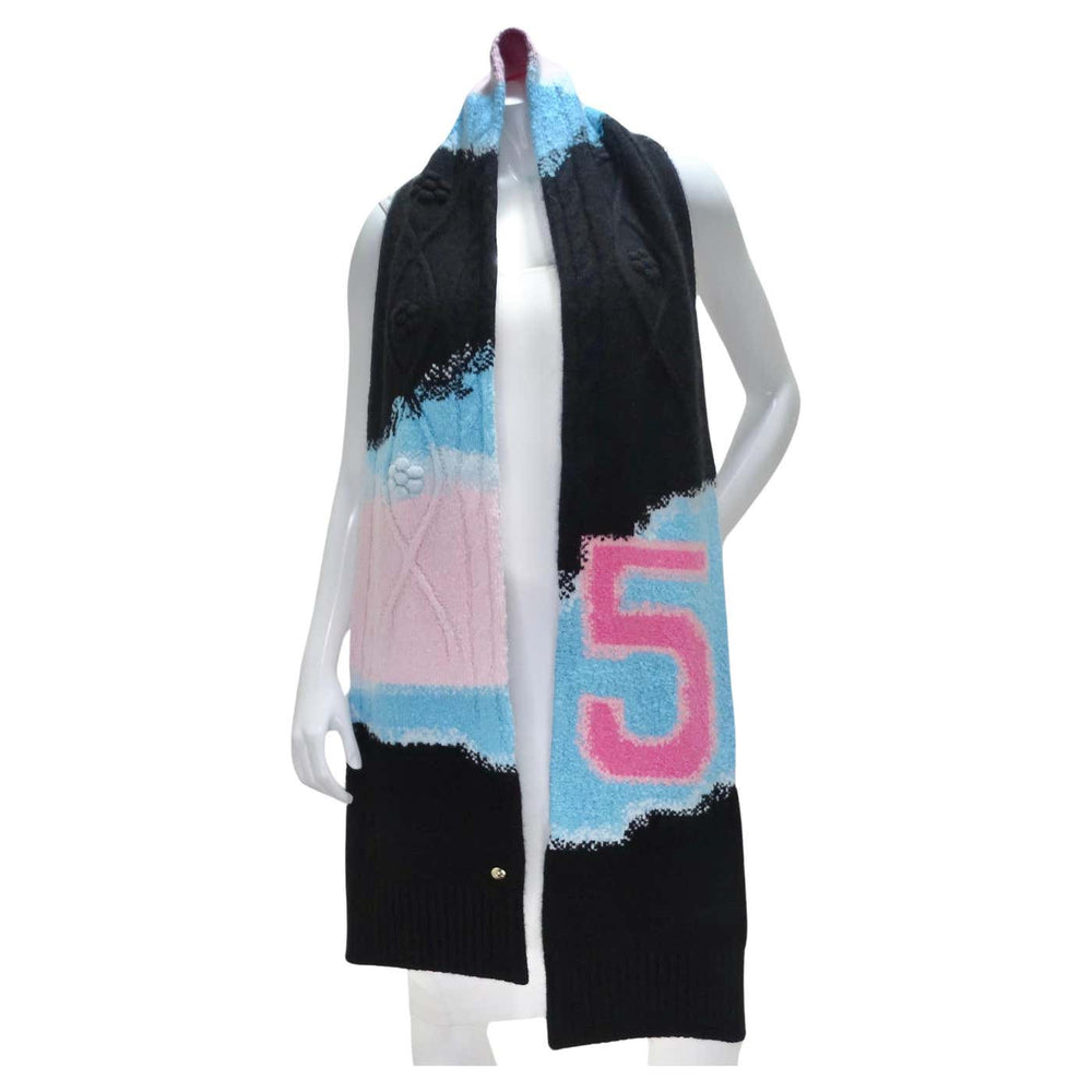 Chanel SS 2023 No 5 Cashmere Knit Scarf