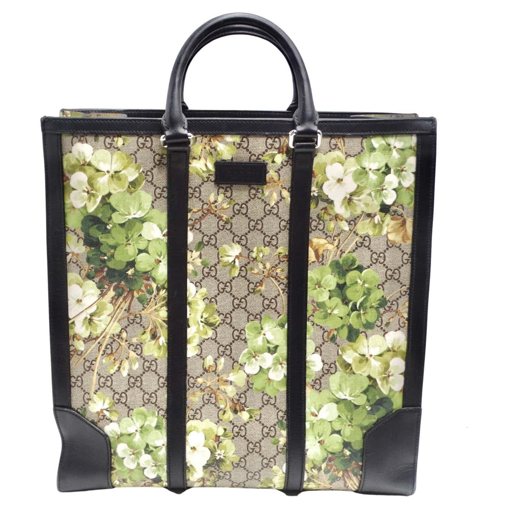 Gucci Blooms Print GG Coated Canvas Tote
