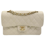 Chanel Caviar Quilted Small Double Flap White