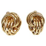 1970s Tiffany Inspired 14K Gold Clip On Earrings