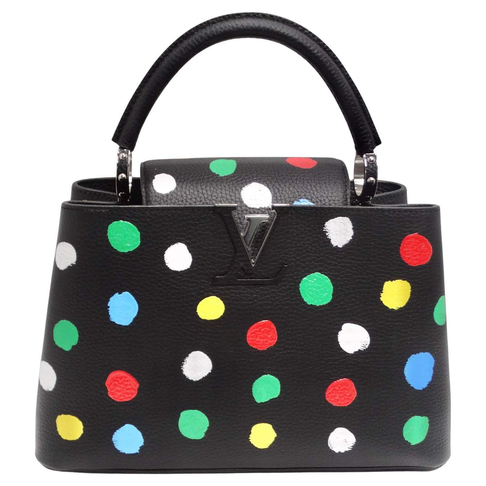 Louis Vuitton X Yayoi Kusama Infinity Dots Capucines MM Top-Handle Bag