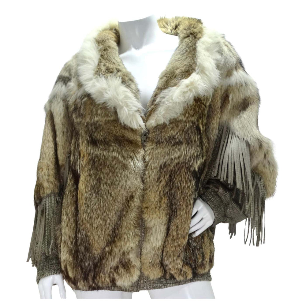 Vintage ‘It’s Silly To Be Chilly’ Chill Chasers Rabbit Fur Coat