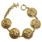 Chanel 1980s Chanel Quilted Medallion Bracelet