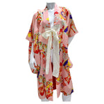 1970s Handmade Japanese Multicolor Silk Kimono