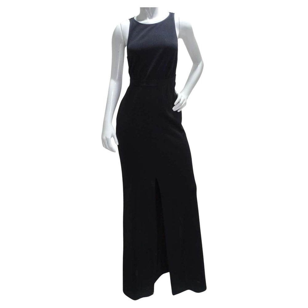 Yves Saint Laurent 1980s Black Backless Evening Dress Vintage by Misty Yves Saint Laurent 1980s Black Backless Evening Dress Vintage by Misty