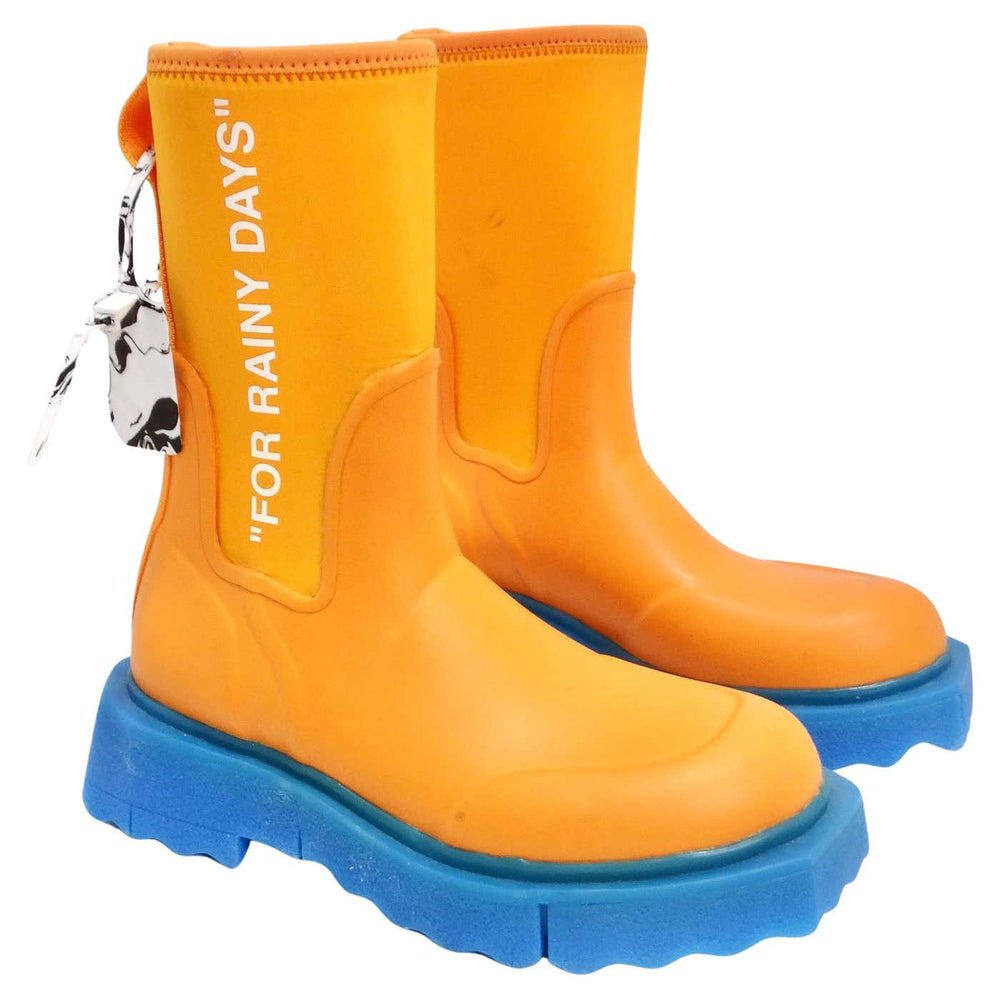 Orange gumboots Clearance