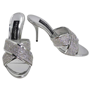 Dolce & Gabbana Keira Crystal-Embellished Mules