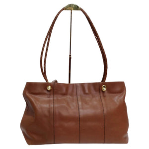 Bottega Veneta 1980s Brown Leather Tote Shoulder Bag