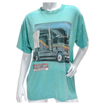 1990s Minty Blue Semi Truck T-Shirt