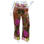 Valentino Silk Multicolor Floral Pants
