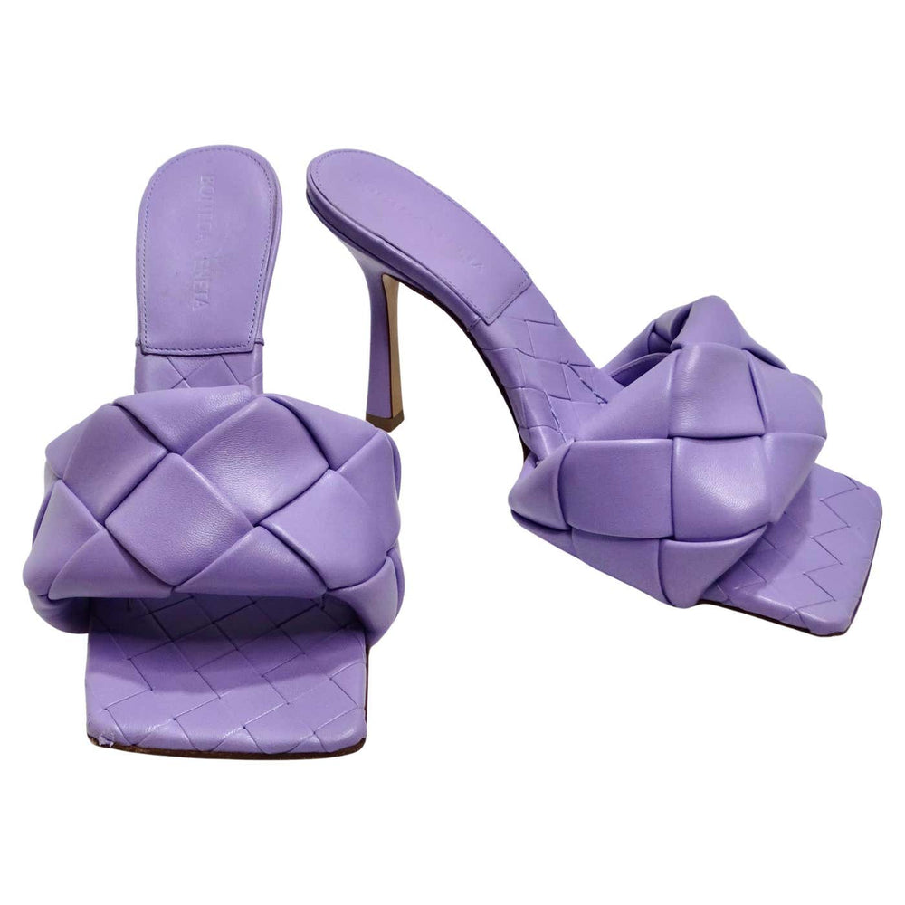 Bottega Veneta Resort Geometric Sandal Wisteria Purple (Women#39;s)