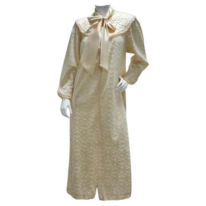 Christian Dior 1960s Ivory Velvet Maxi Dress Vintage by Misty Christian Dior 1960s Ivory Velvet Maxi Dress Vintage by Misty