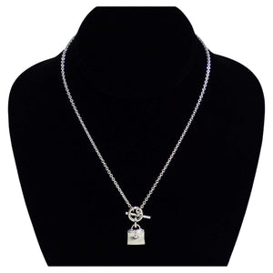 Hermes Amulet 925 Silver Kelly Pendant Necklace