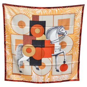 Hermes Cavalier En Formes Silk Scarf