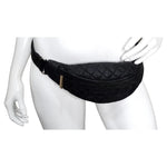 Chanel Black Nylon Quilted Waist Bag