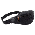 Chanel Black Nylon Quilted Waist Bag