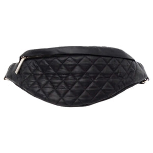 Chanel Black Nylon Quilted Waist Bag