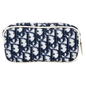 Christian Dior Navy Diorissimo Cosmetic Pouchette circa Y2K