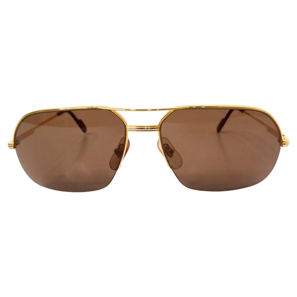 Cartier Orsay Mixed Metal Aviator Sunglasses circa 1980s