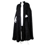 Chanel Black & Navy Metallic Wool Blend Cape 2019