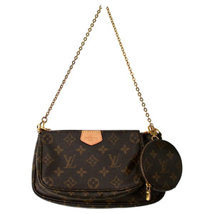 Louis Vuitton Monogram Multi Pochette Accessories With Green Strap