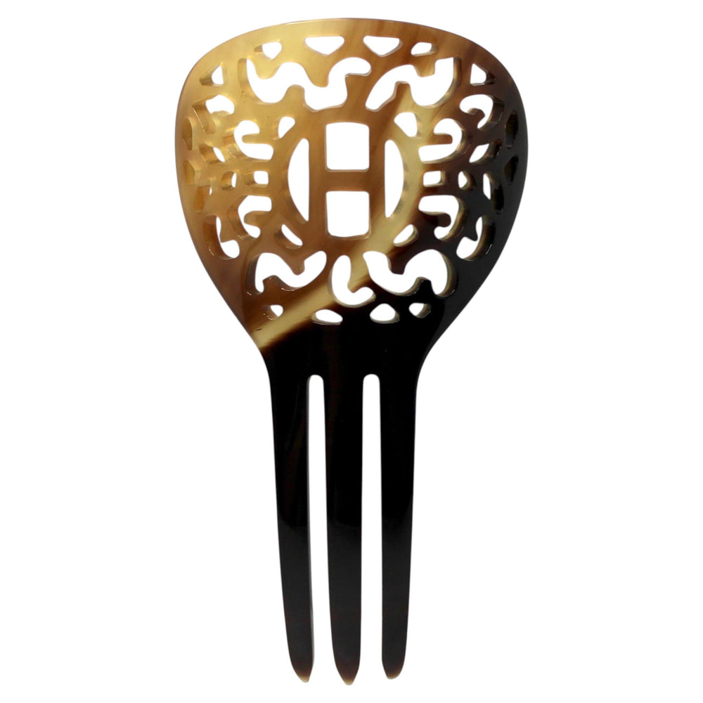 Hermès Rocaille Natural Buffalo Horn Hair Pick – Vintage by  display picture 1