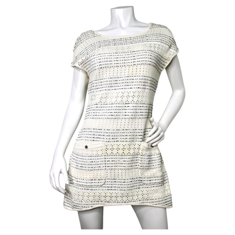white chanel mini dress Chanel Vintage Mini Dress - White Dresses, Clothing - CHA1419397