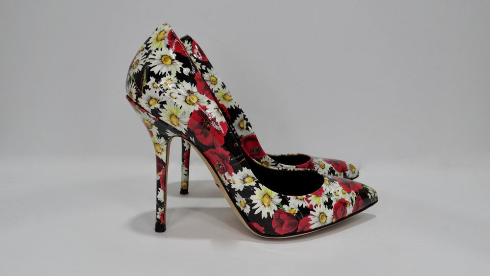 Gianvito Rossi Black Grey Floral Jacquard Classic Pigalle Pump Heels in  Blue | Lyst