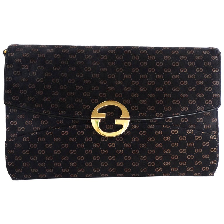 Gucci Velveteen Monogram Bag