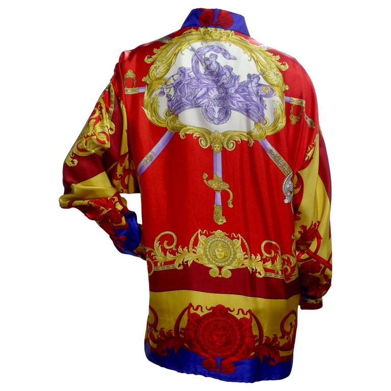 Gianni Versace Greek Goddess Print Shirt – Vintage by Misty