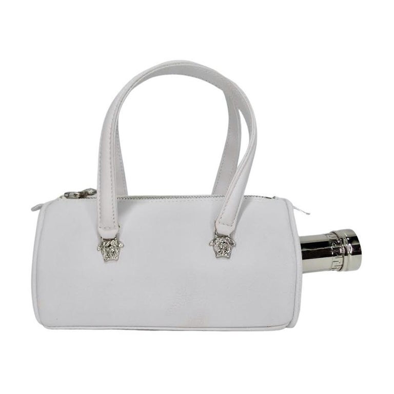 90s Gianni Versace Couture White Leather Handbag For Sale at 1stDibs |  versace bag white, rustic couture purse, rustic coutures purses