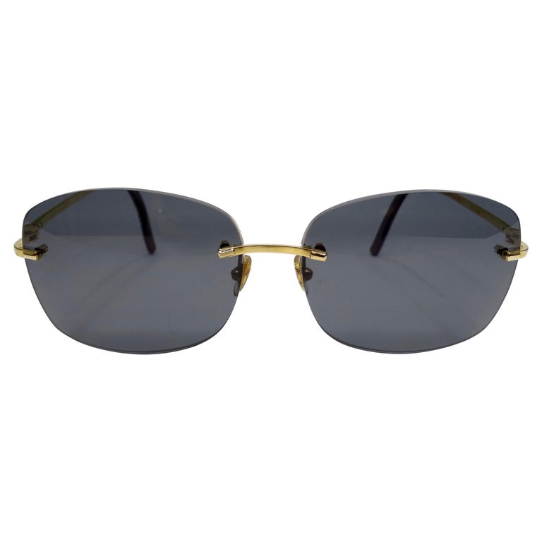 Cartier Granite Rimless Sunglasses