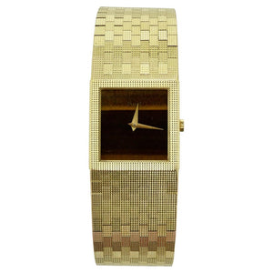 Piaget 1980s 18k Gold Tigers Eye Wrist Watch