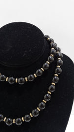 Onyx 14k Gold Beaded Necklace