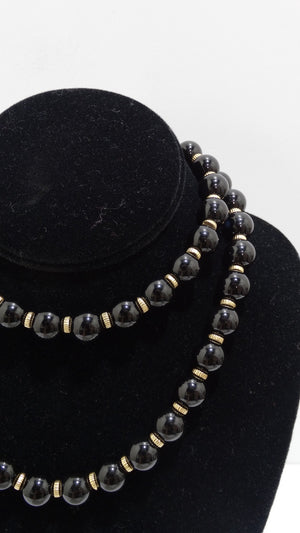 Black Beaded Necklace – Shrayathi