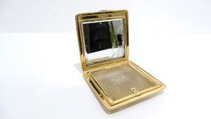 Cartier 18k 750 Yellow Gold and Diamond Compact