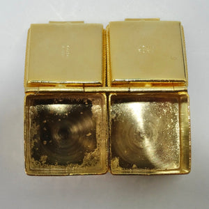 1960 18K Gold Art Deco Pill Box