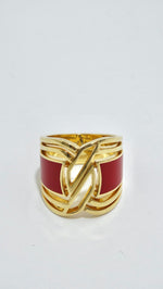 Chanel Gallery Collection HyCeram 18k Gold Ring