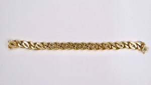 Miami Cuban Bracelet 14k Yellow Gold Chain Link