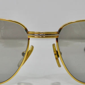 Cartier Wood Monceau Gold & Wood Sunglasses circa 1990
