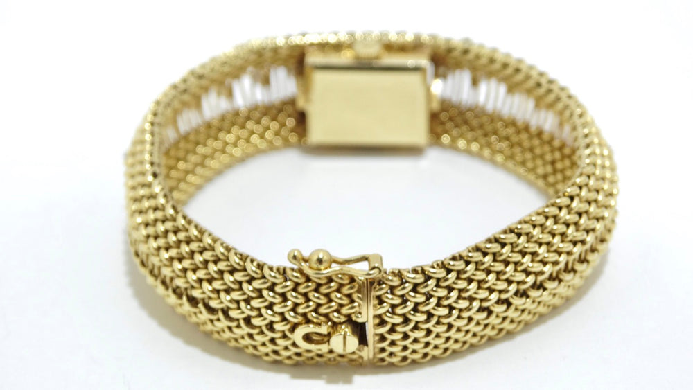Omega Gold and Diamond Bracelet Watch