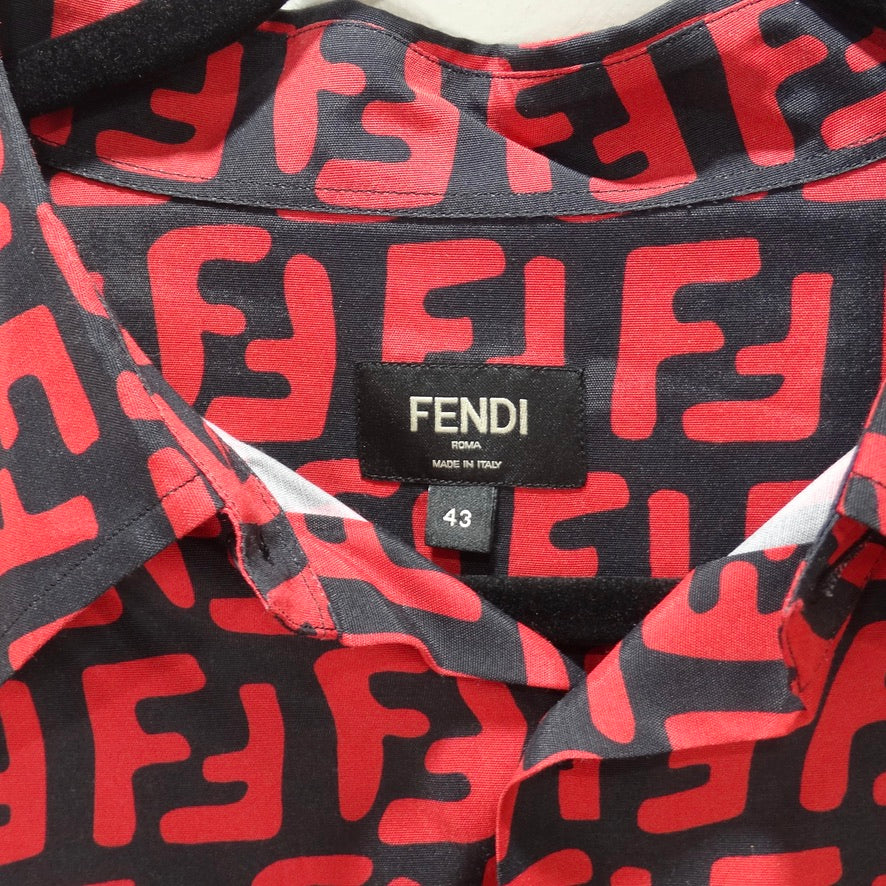 Fendi Monogram Button Down Shirt