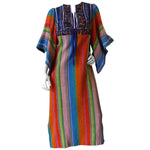 1970s Rikma Angel Sleeve Striped Dress