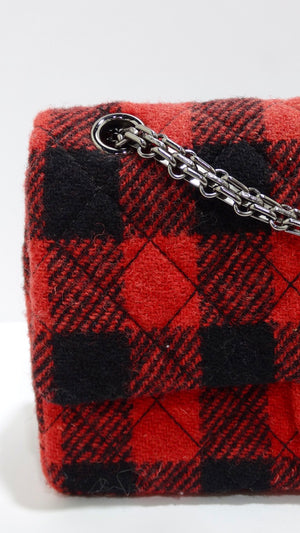 Chanel Reissue 2.55 Flap Bag Plaid Quilted Tweed